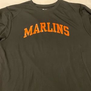 Miami marlins active wear shirt